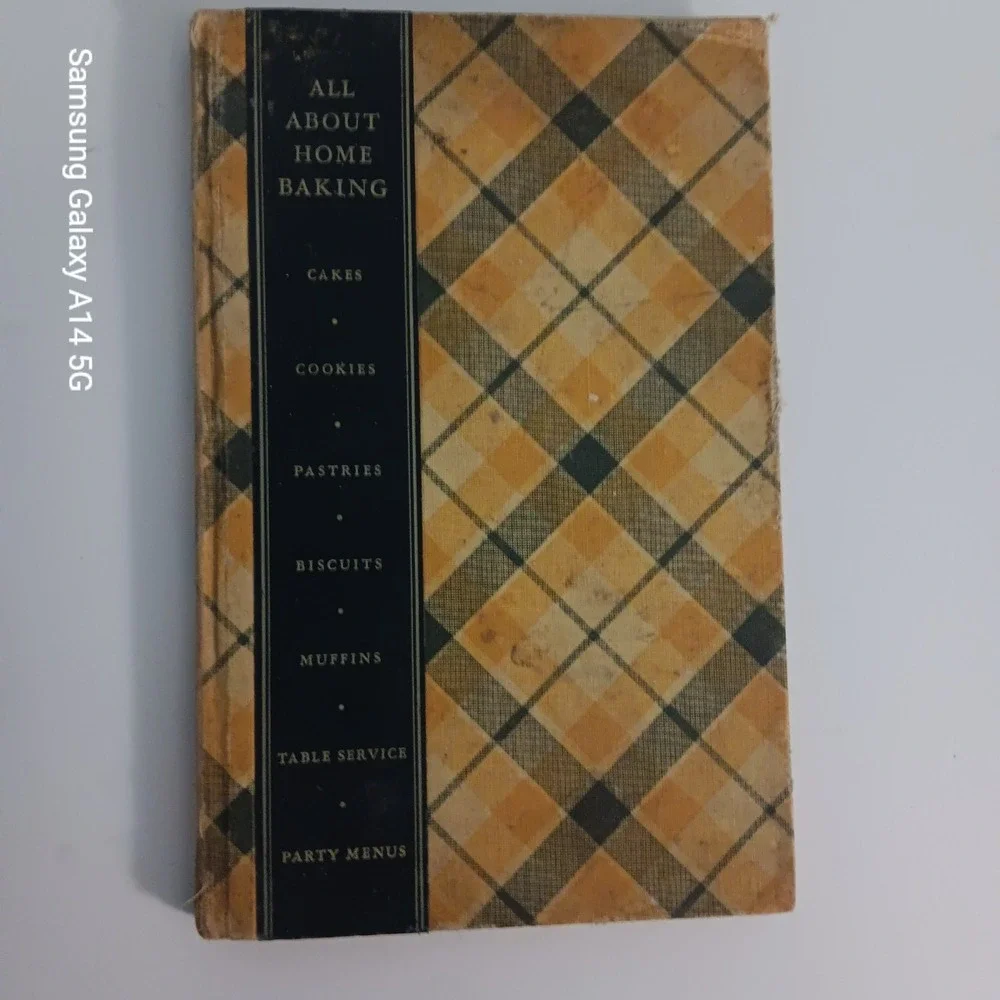 ALL ABOUT HOME BAKING Cookbook Vintage 1933 General Foods Depression Era